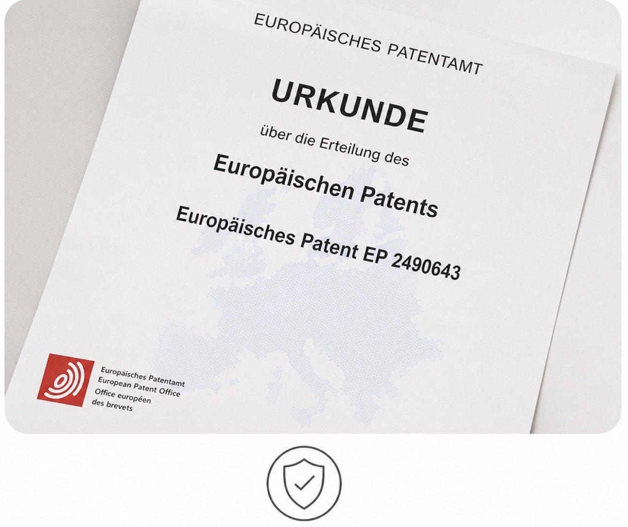 Europäisches Patent EP 2490643
